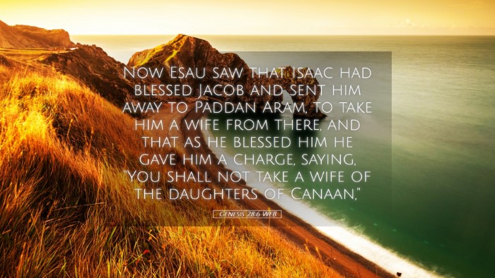 Picture 05 - Genesis 28:6 WEB Desktop Wallpaper - Now Esau saw that Isaac had blessed Jacob and - Desktop Bible Verse Wallpaper