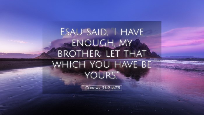 Picture 05 - Genesis 33:9 WEB Desktop Wallpaper - Esau said, 