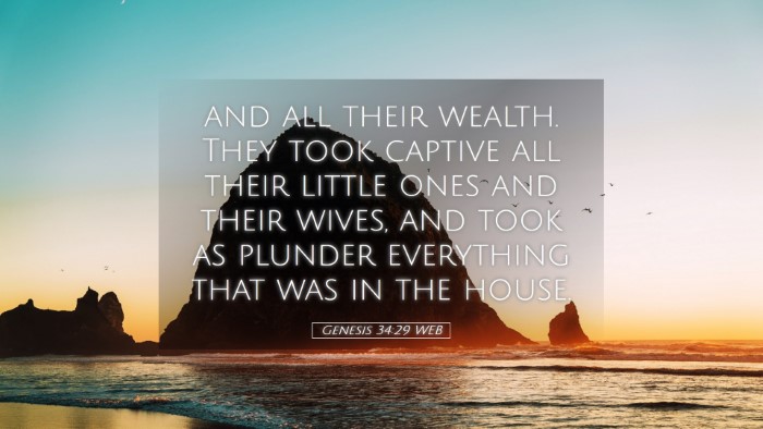 Picture 05 - Genesis 34:29 WEB Desktop Wallpaper - and all their wealth. They took captive all their - Desktop Bible Verse Wallpaper