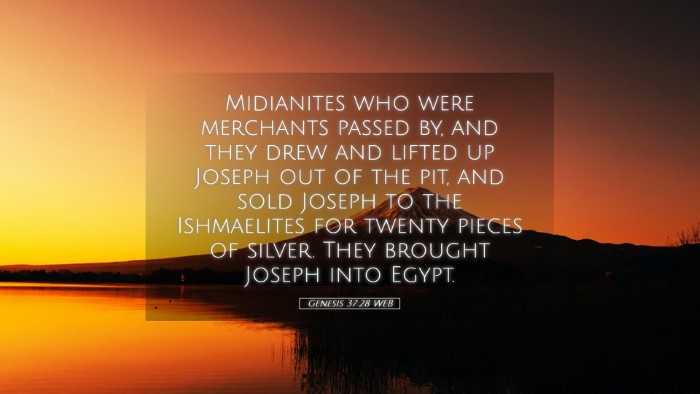Picture 05 - Genesis 37:28 WEB Desktop Wallpaper - Midianites who were merchants passed by, and they - Desktop Bible Verse Wallpaper