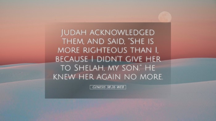 Picture 05 - Genesis 38:26 WEB Desktop Wallpaper - Judah acknowledged them, and said, 