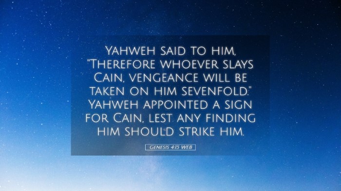 Picture 05 - Genesis 4:15 WEB Desktop Wallpaper - Yahweh said to him, 