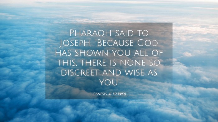 Picture 05 - Genesis 41:39 WEB Desktop Wallpaper - Pharaoh said to Joseph, 