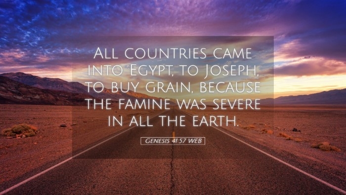 Picture 05 - Genesis 41:57 WEB Desktop Wallpaper - All countries came into Egypt, to Joseph, to buy - Desktop Bible Verse Wallpaper