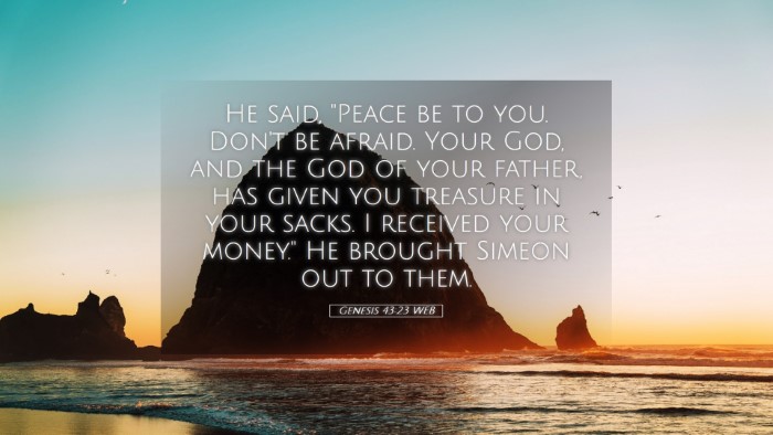 Picture 05 - Genesis 43:23 WEB Desktop Wallpaper - He said, 