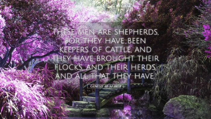 Picture 05 - Genesis 46:32 WEB Desktop Wallpaper - These men are shepherds, for they have been - Desktop Bible Verse Wallpaper