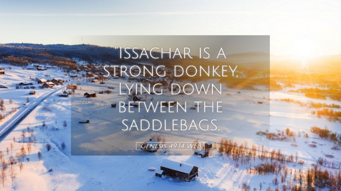 Picture 05 - Genesis 49:14 WEB Desktop Wallpaper - 