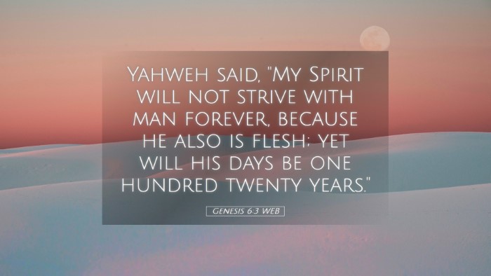 Picture 05 - Genesis 6:3 WEB Desktop Wallpaper - Yahweh said, 