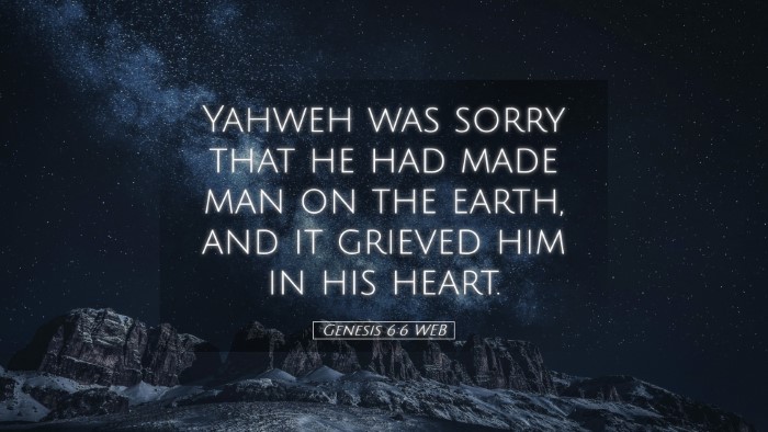 Picture 05 - Genesis 6:6 WEB Desktop Wallpaper - Yahweh was sorry that he had made man on the - Desktop Bible Verse Wallpaper