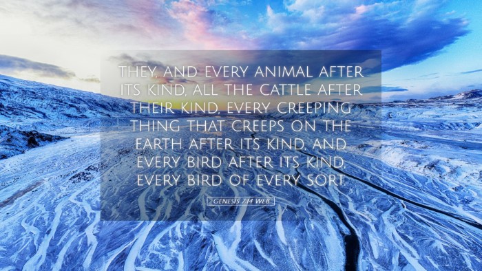 Picture 05 - Genesis 7:14 WEB Desktop Wallpaper - they, and every animal after its kind, all the - Desktop Bible Verse Wallpaper