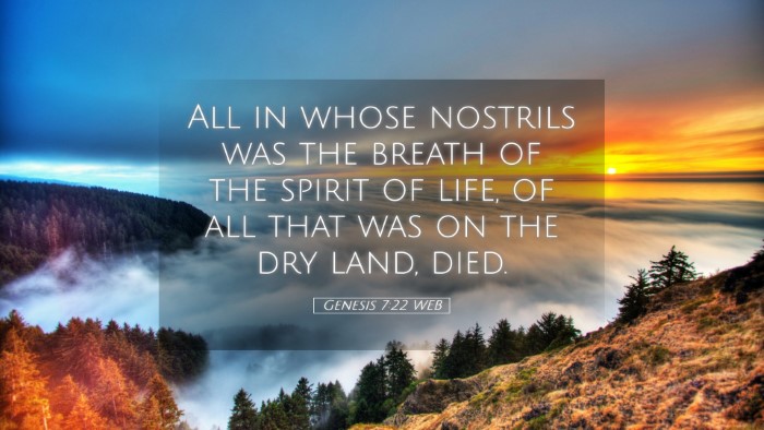 Picture 05 - Genesis 7:22 WEB Desktop Wallpaper - All in whose nostrils was the breath of the - Desktop Bible Verse Wallpaper