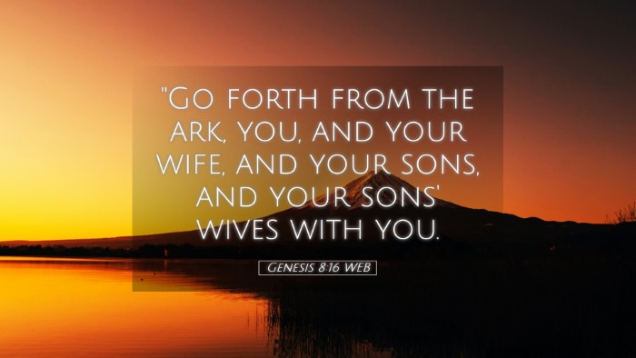 Picture 05 - Genesis 8:16 WEB Desktop Wallpaper - 