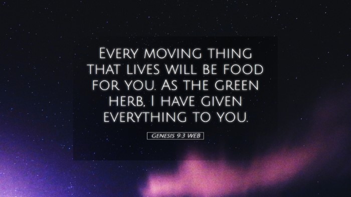 Picture 05 - Genesis 9:3 WEB Desktop Wallpaper - Every moving thing that lives will be food for - Desktop Bible Verse Wallpaper