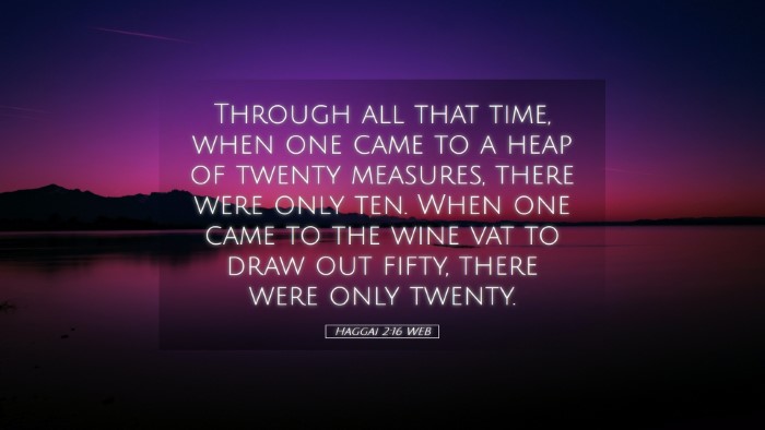 Picture 05 - Haggai 2:16 WEB Desktop Wallpaper - Through all that time, when one came to a heap of - Desktop Bible Verse Wallpaper