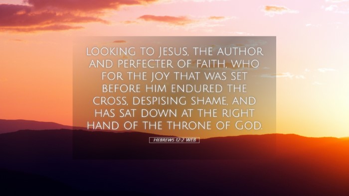 Picture 05 - Hebrews 12:2 WEB Desktop Wallpaper - looking to Jesus, the author and perfecter of - Desktop Bible Verse Wallpaper