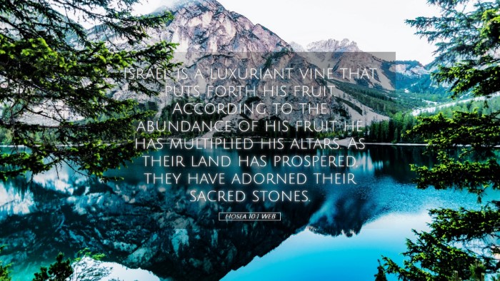 Picture 05 - Hosea 10:1 WEB Desktop Wallpaper - Israel is a luxuriant vine that puts forth his - Desktop Bible Verse Wallpaper