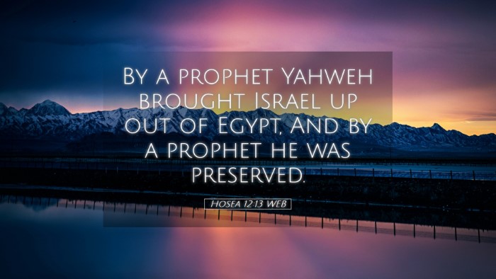 Picture 05 - Hosea 12:13 WEB Desktop Wallpaper - By a prophet Yahweh brought Israel up out of - Desktop Bible Verse Wallpaper