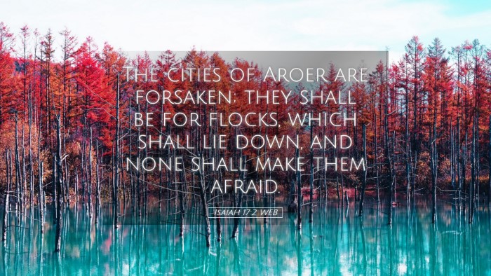 Picture 05 - Isaiah 17:2 WEB Desktop Wallpaper - The cities of Aroer are forsaken; they shall be - Desktop Bible Verse Wallpaper