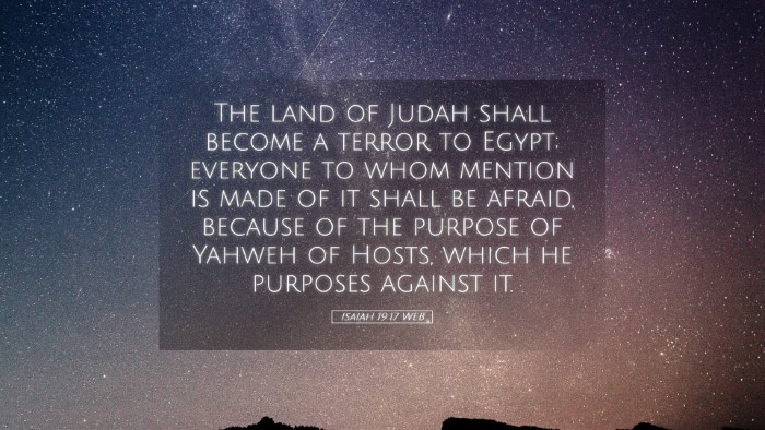 Picture 05 - Isaiah 19:17 WEB Desktop Wallpaper - The land of Judah shall become a terror to Egypt; - Desktop Bible Verse Wallpaper