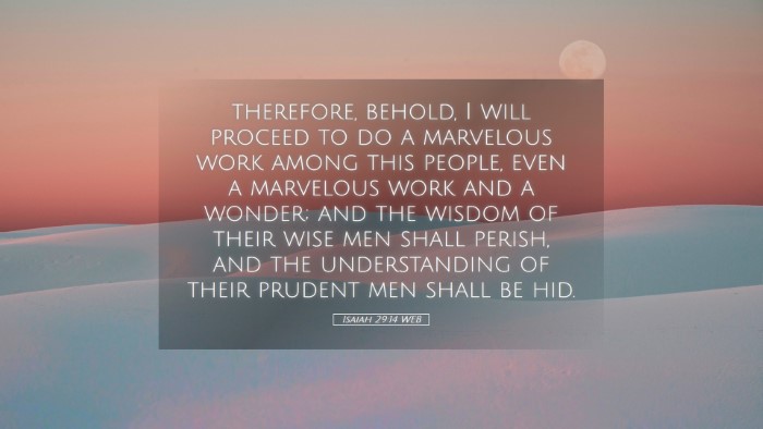 Picture 05 - Isaiah 29:14 WEB Desktop Wallpaper - therefore, behold, I will proceed to do a - Desktop Bible Verse Wallpaper