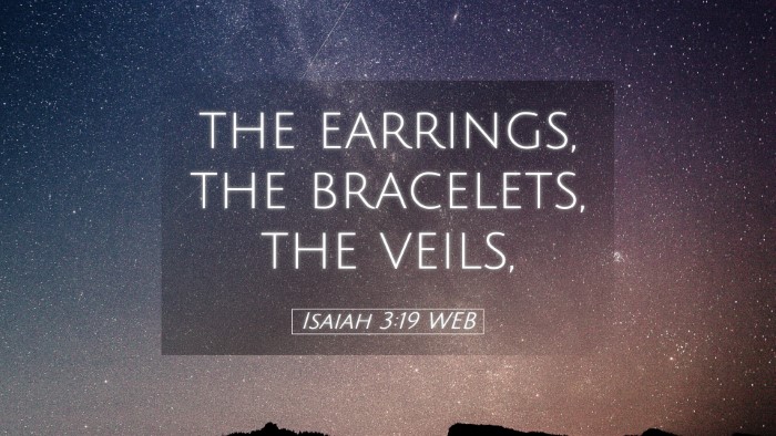 Picture 05 - Isaiah 3:19 WEB Desktop Wallpaper - the earrings, the bracelets, the - Desktop Bible Verse Wallpaper
