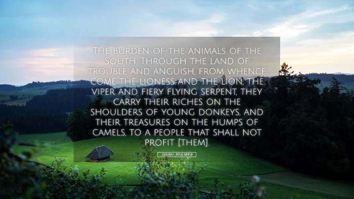 Picture 05 - Isaiah 30:6 WEB Desktop Wallpaper - The burden of the animals of the South. Through - Desktop Bible Verse Wallpaper