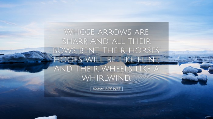 Picture 05 - Isaiah 5:28 WEB Desktop Wallpaper - Whose arrows are sharp, And all their bows bent. - Desktop Bible Verse Wallpaper