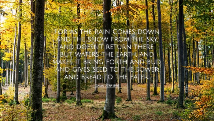 Picture 05 - Isaiah 55:10 WEB Desktop Wallpaper - For as the rain comes down and the snow from the - Desktop Bible Verse Wallpaper