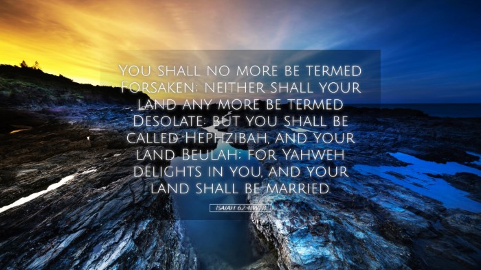 Picture 05 - Isaiah 62:4 WEB Desktop Wallpaper - You shall no more be termed Forsaken; neither - Desktop Bible Verse Wallpaper