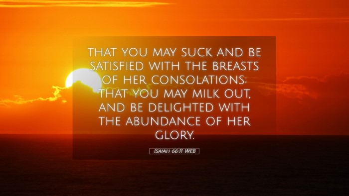 Picture 05 - Isaiah 66:11 WEB Desktop Wallpaper - that you may suck and be satisfied with the - Desktop Bible Verse Wallpaper