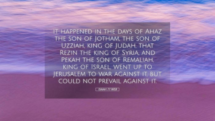 Picture 05 - Isaiah 7:1 WEB Desktop Wallpaper - It happened in the days of Ahaz the son of - Desktop Bible Verse Wallpaper
