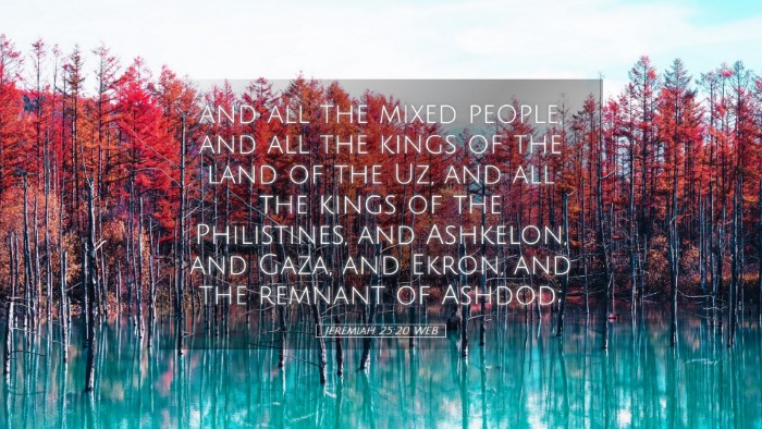 Picture 05 - Jeremiah 25:20 WEB Desktop Wallpaper - and all the mixed people, and all the kings of - Desktop Bible Verse Wallpaper