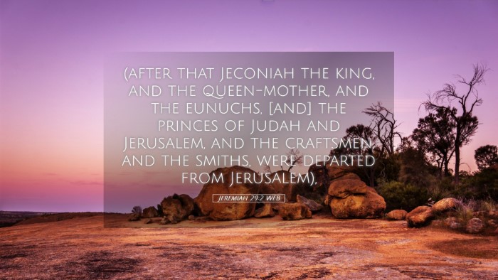 Picture 05 - Jeremiah 29:2 WEB Desktop Wallpaper - (after that Jeconiah the king, and the - Desktop Bible Verse Wallpaper