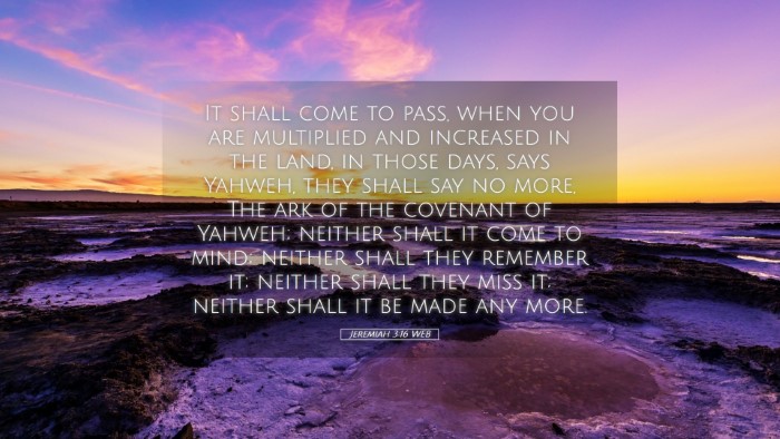 Picture 05 - Jeremiah 3:16 WEB Desktop Wallpaper - It shall come to pass, when you are multiplied - Desktop Bible Verse Wallpaper