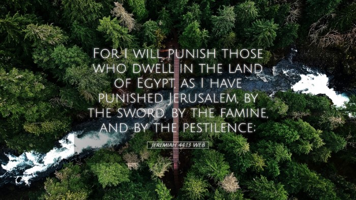 Picture 05 - Jeremiah 44:13 WEB Desktop Wallpaper - For I will punish those who dwell in the land of - Desktop Bible Verse Wallpaper