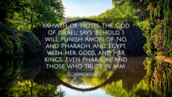 Picture 05 - Jeremiah 46:25 WEB Desktop Wallpaper - Yahweh of Hosts, the God of Israel, says: Behold, - Desktop Bible Verse Wallpaper