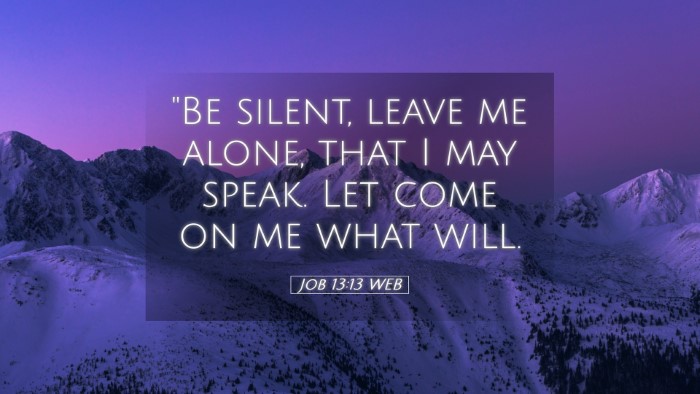 Picture 05 - Job 13:13 WEB Desktop Wallpaper - 