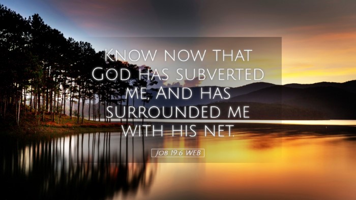 Picture 05 - Job 19:6 WEB Desktop Wallpaper - Know now that God has subverted me, And has - Desktop Bible Verse Wallpaper