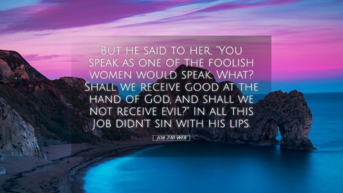 Picture 05 - Job 2:10 WEB Desktop Wallpaper - But he said to her, 