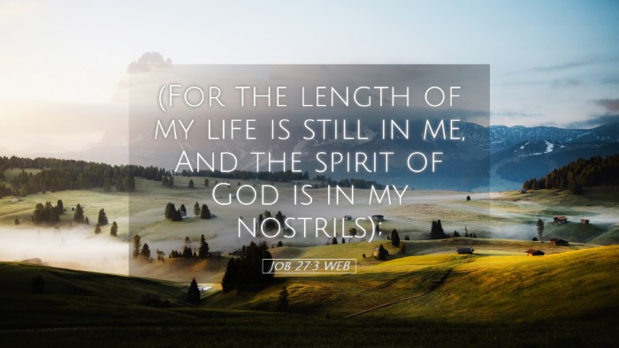 Picture 05 - Job 27:3 WEB Desktop Wallpaper - (For the length of my life is still in me, And - Desktop Bible Verse Wallpaper