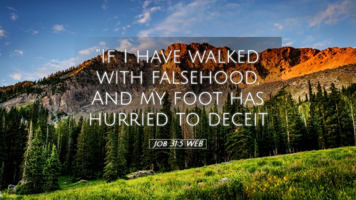 Picture 05 - Job 31:5 WEB Desktop Wallpaper - 