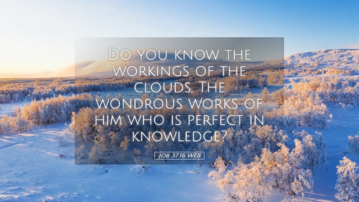 Picture 05 - Job 37:16 WEB Desktop Wallpaper - Do you know the workings of the clouds, The - Desktop Bible Verse Wallpaper