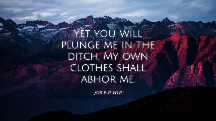 Picture 05 - Job 9:31 WEB Desktop Wallpaper - Yet you will plunge me in the ditch. My own - Desktop Bible Verse Wallpaper