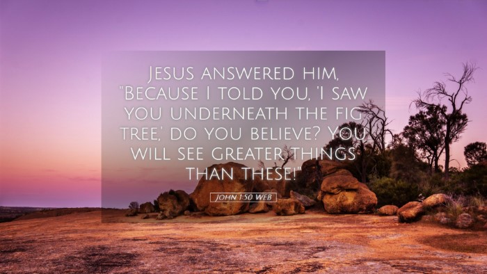 Picture 05 - John 1:50 WEB Desktop Wallpaper - Jesus answered him, 