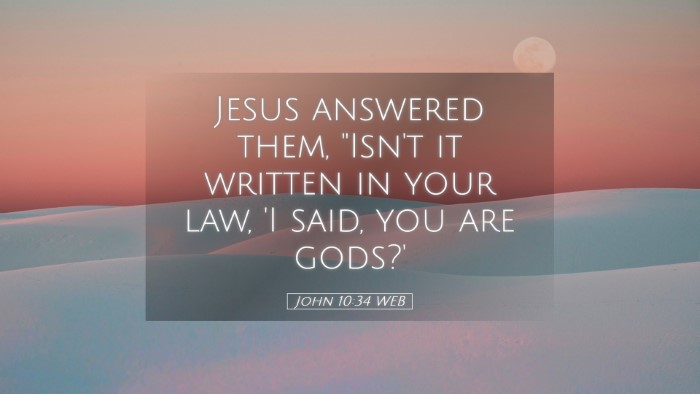 Picture 05 - John 10:34 WEB Desktop Wallpaper - Jesus answered them, 