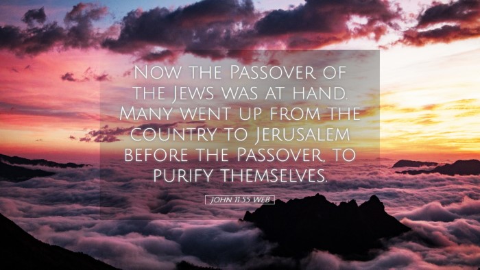 Picture 05 - John 11:55 WEB Desktop Wallpaper - Now the Passover of the Jews was at hand. Many - Desktop Bible Verse Wallpaper