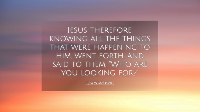 Picture 05 - John 18:4 WEB Desktop Wallpaper - Jesus therefore, knowing all the things that were - Desktop Bible Verse Wallpaper