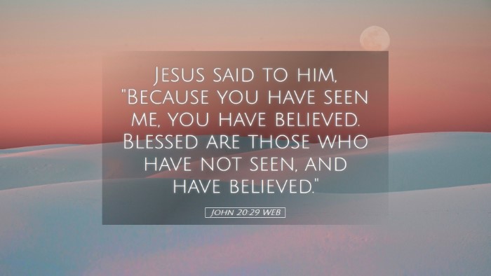 Picture 05 - John 20:29 WEB Desktop Wallpaper - Jesus said to him, 