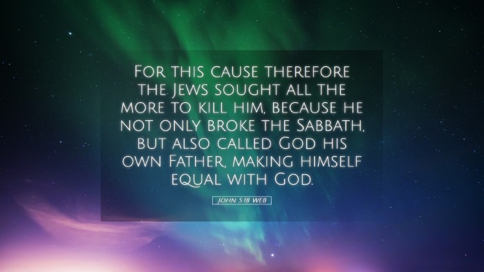 Picture 05 - John 5:18 WEB Desktop Wallpaper - For this cause therefore the Jews sought all the - Desktop Bible Verse Wallpaper