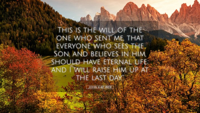 Picture 05 - John 6:40 WEB Desktop Wallpaper - This is the will of the one who sent me, that - Desktop Bible Verse Wallpaper